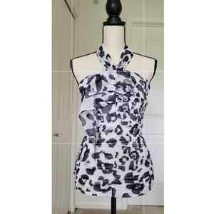 Express, halter top, leopard print